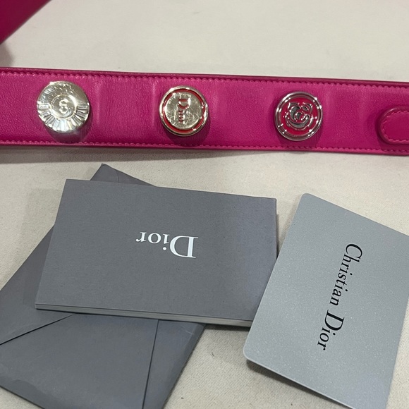 Lady Dior Pink Small Quilted with gold tone hardware pins strap - Picture 9 of 10